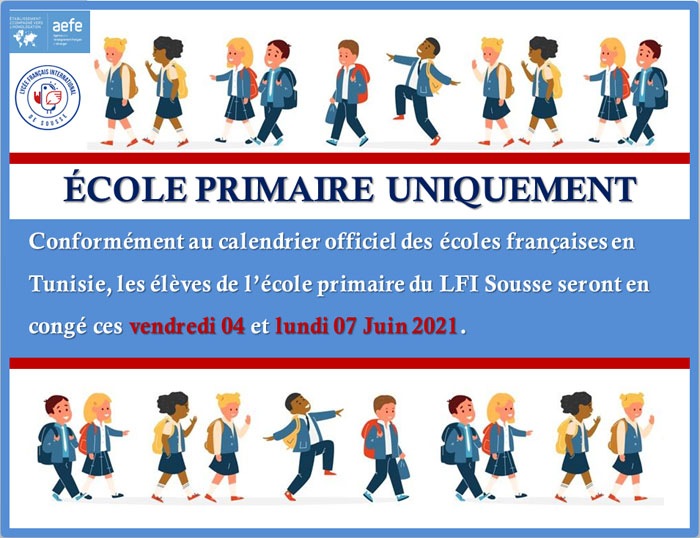 Congé école primaire 