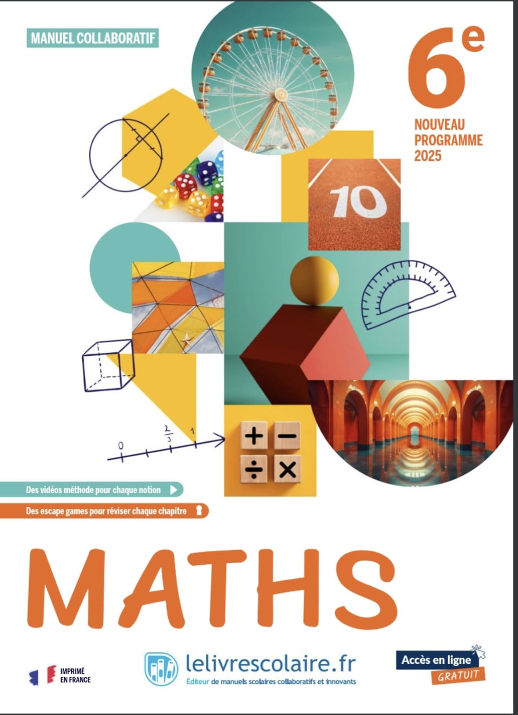 🎉 Le nouveau manuel de mathématiques 6e (et son cahier d’exercices) vient de paraître ! 🎉 