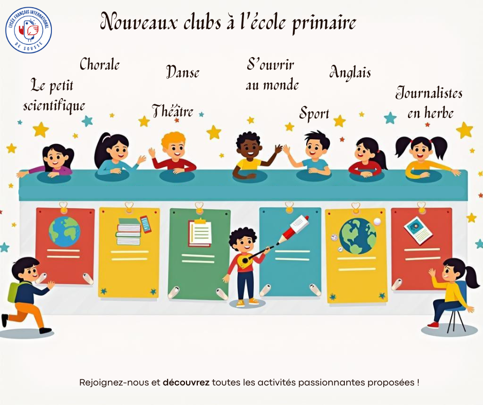 Démarrage des clubs à partir du 19 janvier 🎒 